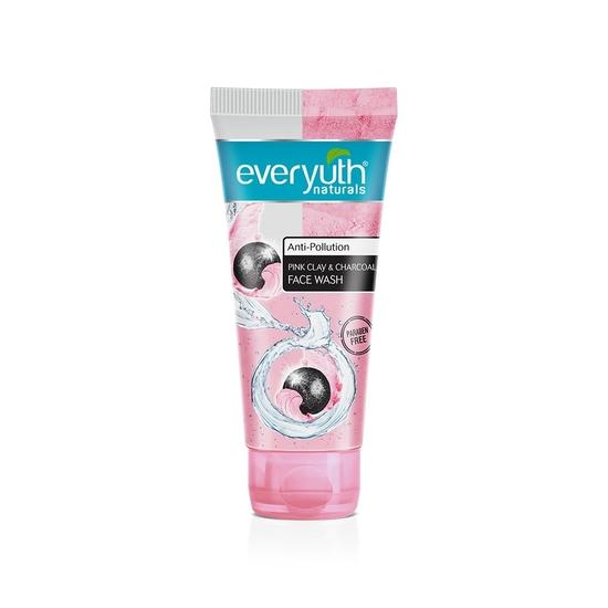 Everyuth Naturals Anti Pollution Средство для умывания лица с розовой глиной и углем 50 г