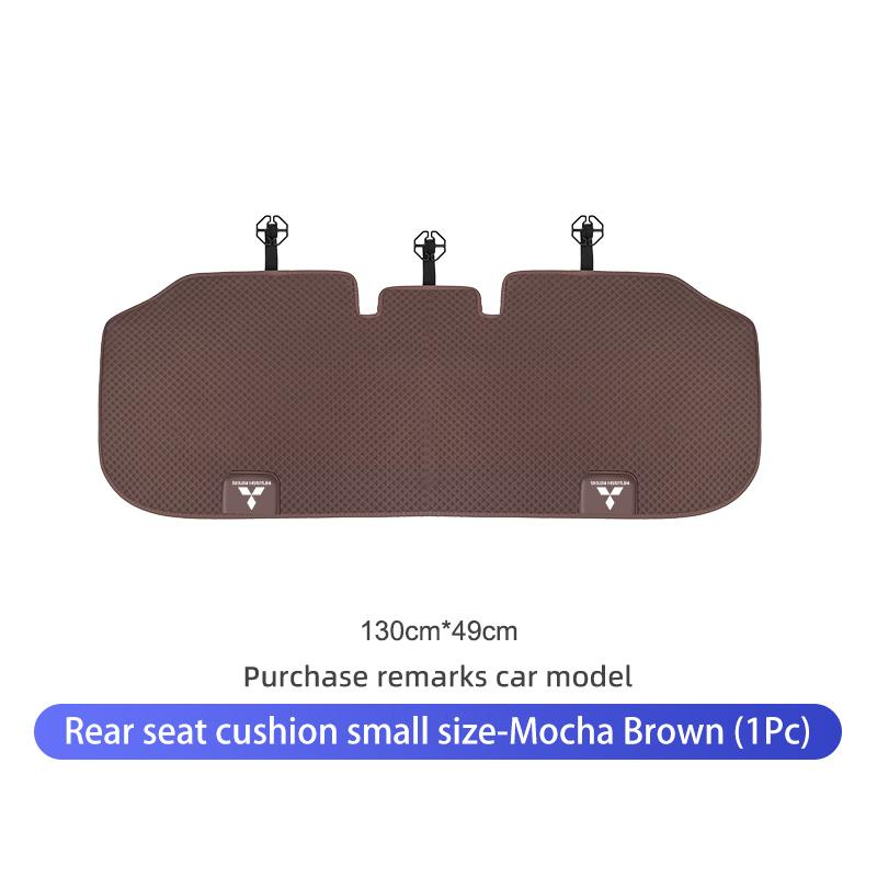 xkhr10 Car Logo Seat Cushion Backrest Ice Silk Anti Slip Protective Pad Accessories For Mitsubishi Lancer ASX Pajero Mirage Attrage