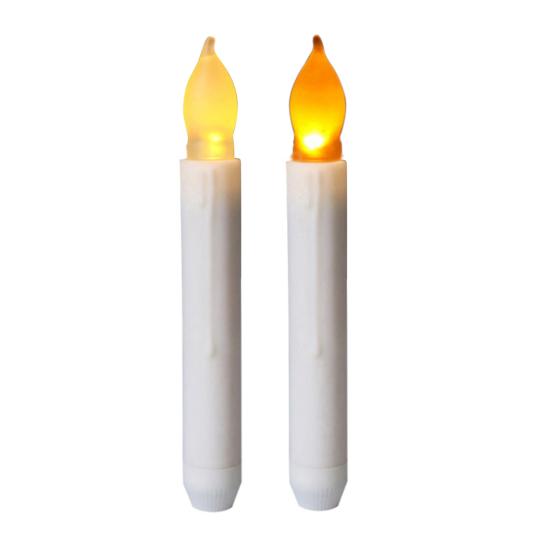 6/12Pcs LED Electronic Candle Battery Operated Flameless Candle Realistic Flickering Flame Holiday Atmosphere Candle