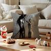 Angels And Demons Cushion Cover Antidustmite Pillowcase Invisible Zipper Silky Short Plush Sofa Cushion Cover
