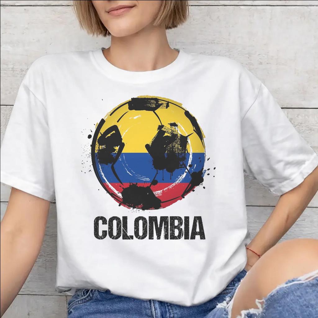 Colombia Flag Merch Unisex T Shirt Cotton Tee Graphic Print Tshirt Clothes