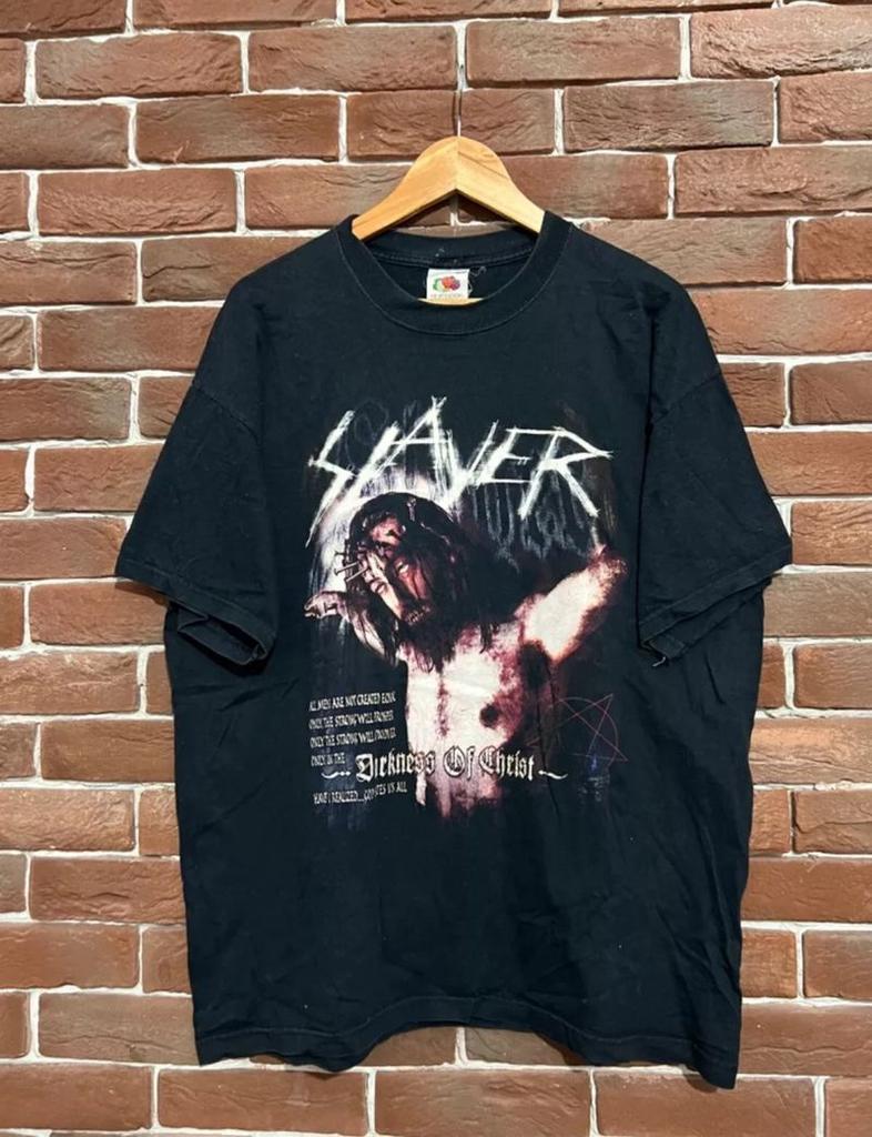 Slayer 2002 Darkness Christ Metal Band Black Unisex Tshirt Reprint S5XL KH7693