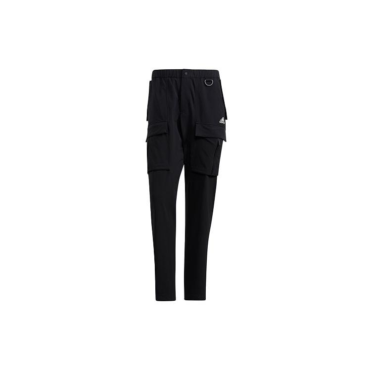 Мужские брюки adidas Utl Cargo Однотонные Для улицы Множество карманов Спортивные брюки/Брюки/Джоггеры Черный H13794