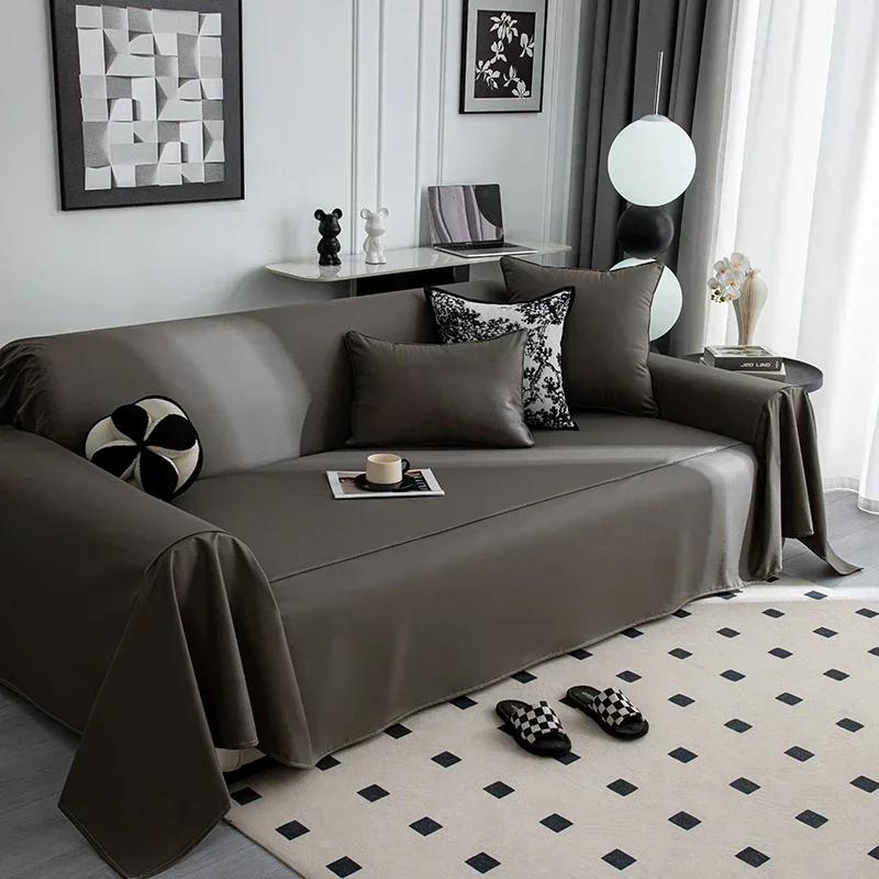 1/2/3/4Seat Waterproof PU Leather Sofa Towel Soft Skin-friendly Sofa Cover Protector for Living Room Pet Cat Furniture Protector