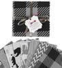 Lumberjack Print Precut 5-inch Cotton Fabric Quilting Squares Charm Pack DIY Patchwork Sewing