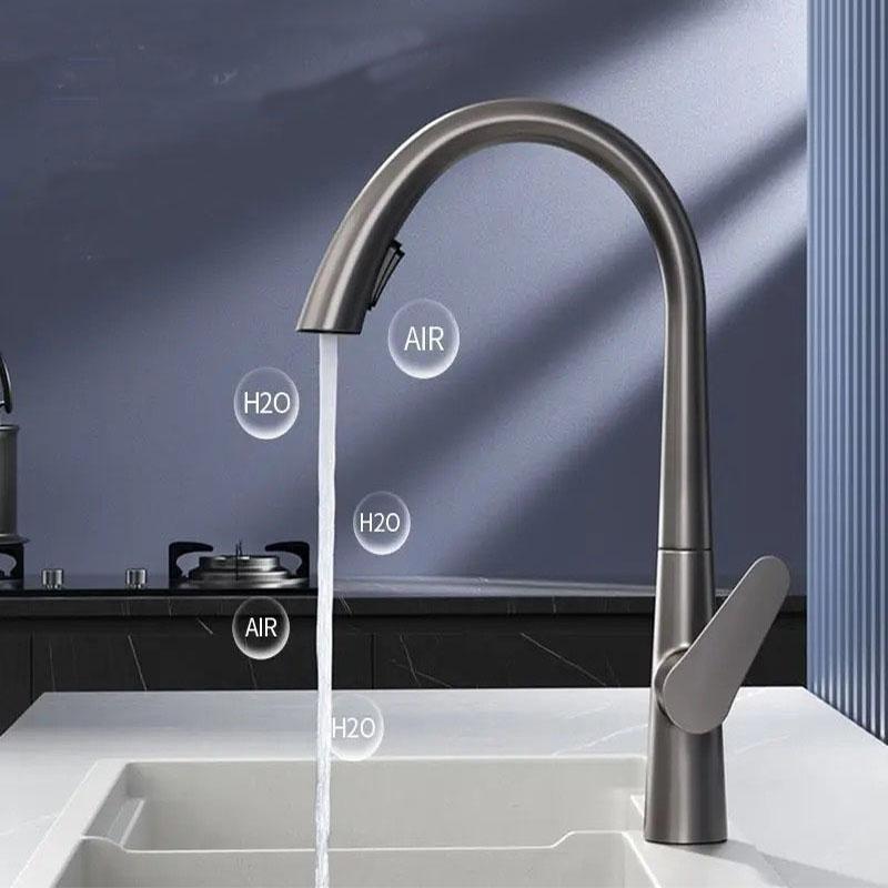 Латунный смеситель для раковины со скрытым распылителем, выдвижной, на поверхность, смеситель для раковины в ванной, кухонный смеситель, однорычажный смеситель