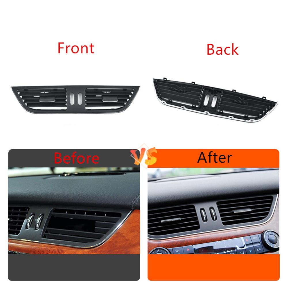 Передняя центральная панель приборной панели, вентиляционное отверстие кондиционера, панель управления, решетка, рамка для Benz