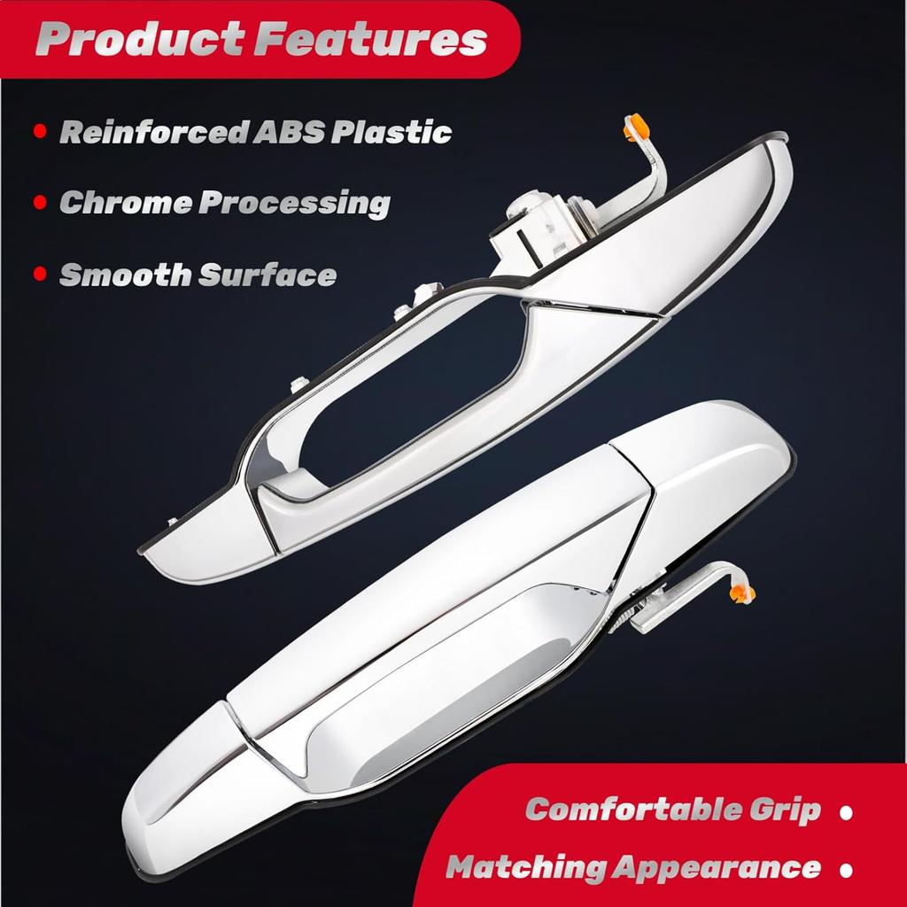 Внешняя хромированная ручка двери передняя правая пассажирская сторона для 2007 2008 2009 2010 2011 2012 2013 2014 Chevy Silverado Suburban Tahoe Avalanche, GMC