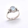 Кольцо из стерлингового серебра 925 пробы с лунным камнем, кольцо с крестом ручной работы из камня в июне