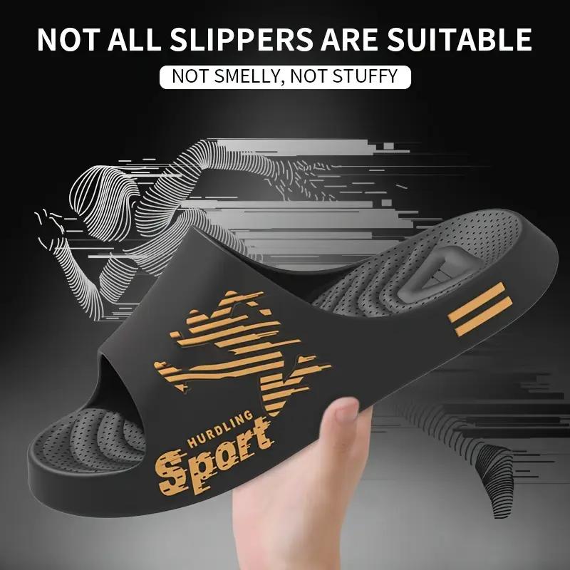Мужские модные тапочки для лета, нескользящие, устойчивые к запахам, для дома