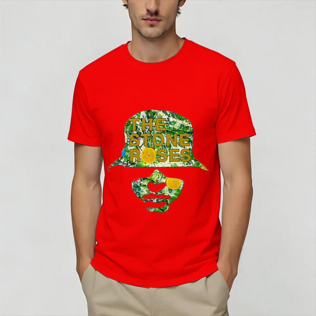 The Stone Roses Tshirt Summer Cotton Tshirts For Unisexs Harajuku Custom Logo Tshirt Short Sleeve Streetwear Clothes
