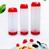 Двухголовые пластиковые бутылки для соуса большого объема, сжимаемые, портативные, 16 унций, 20 унций, 24 унции, дозатор для кетчупа, кухонная утварь для пикника