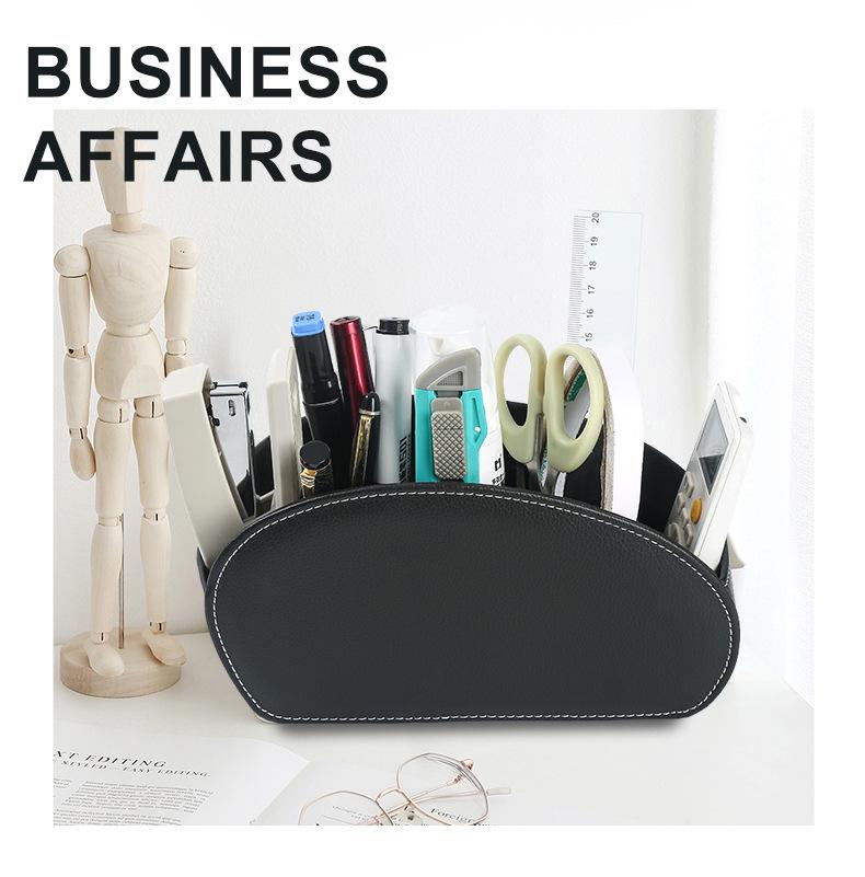 Remote Control & Desktop Organizer, PU Leather, Model LG8175