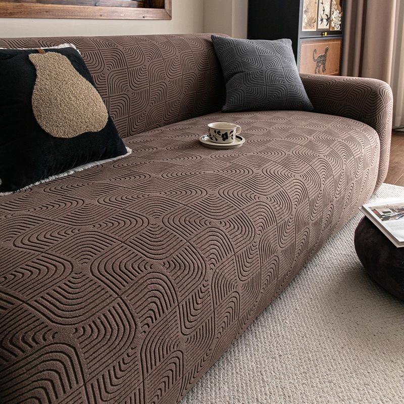 Polar Fleece Sofa Cover All Inclusive  Universal Nordic Simple One Piece Anti Cat Scratch