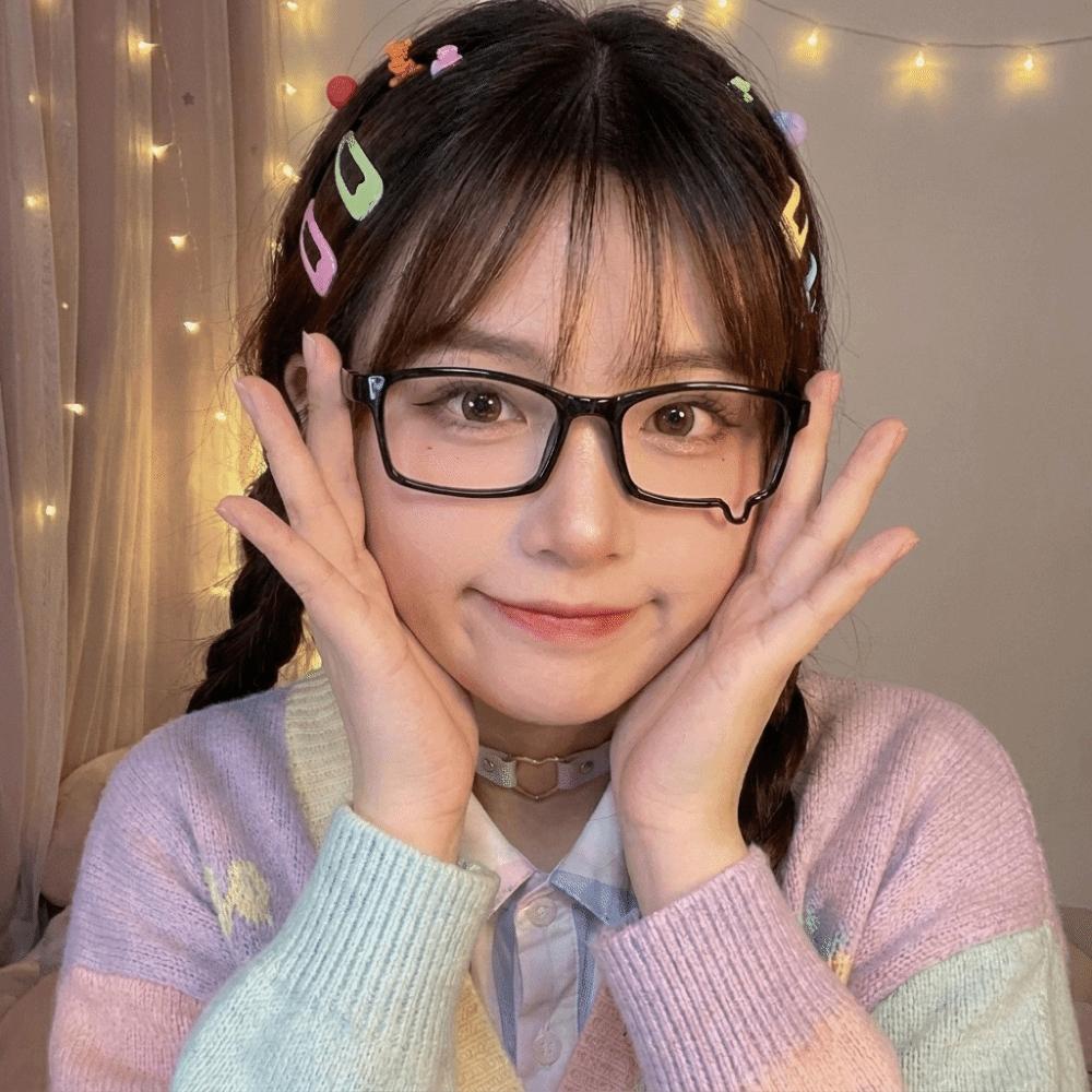 Half Rim Anime Eyewear Frame Full Rim Cosplay Glasses Trendy Teardrop Eyeglass Frame Halloween