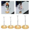Wooden Base Doll Stand Stainless Steel Support Doll Bracket Universal Doll Display Holder Bjd Doll