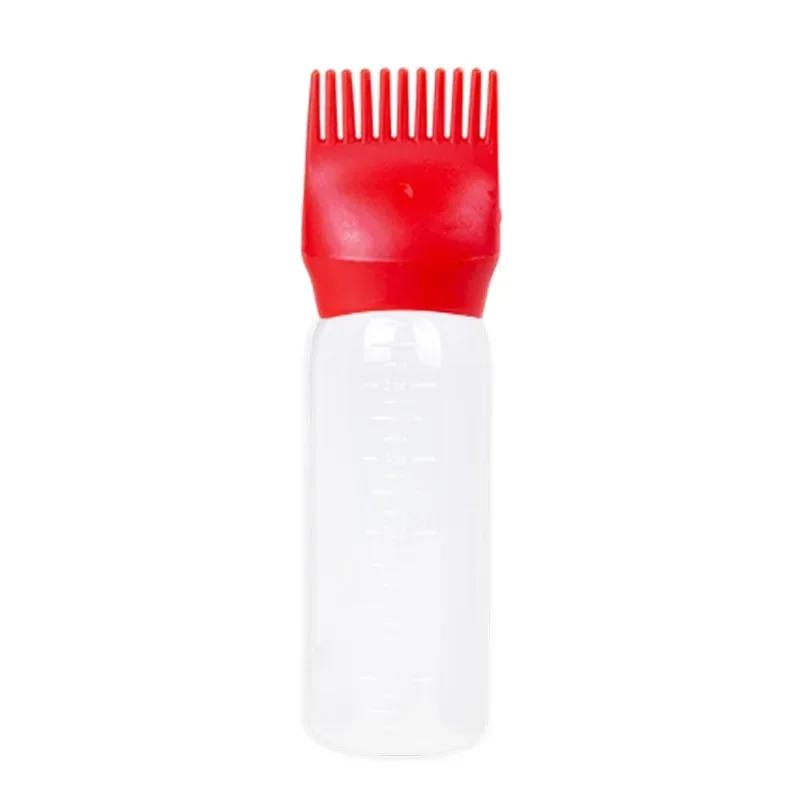 120ml Hair Oil Applicator Bottle Hairdressing Shampoo Bottle Hair Dye Refillable Bottle Hair Coloring Hairdressing Styling Tools