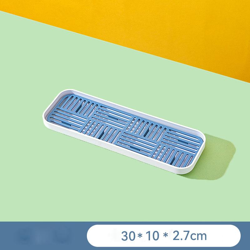 Detachable Tableware Drain Tray Double Layer Grids Design Dish Drainer Storage Tray Kitchen Accessory Easy Clean Dish Drainer