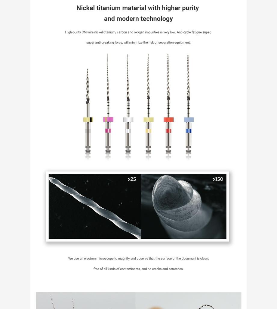 COXO SOCO SC-Plus Стоматологические никель-титановые машинные файлы Термическая активация Файл для корневых каналов Эндодонтические ротационные файлы 5 коробок