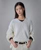 COQUET Coquet Volume V-Neck Knit Sweater Ecru Ivory