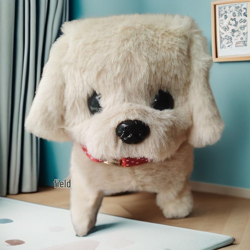 Interactive Walking & Barking Plush Puppy Robot Toy