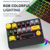3 Modes Mini Wireless Keyboard with RGB Backlit Macro Programmable 15 Key Hot-swap DIY One Handed Gaming Mechanical Keypad PC Accessories