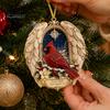 Festival Atmosphere Ornaments Red Bird Christmas Ornament, Acrylic Memorial Tree Hanging Winter Seasonal Party Supplies Decoration, Remembrance