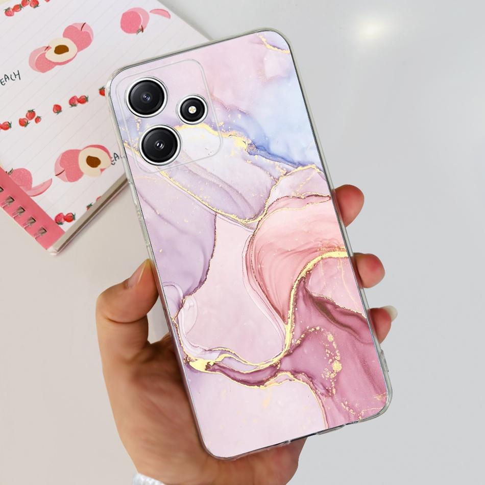 Чехол для Xiaomi Redmi 12 5G 2023 Redmi 12 5G Элегантный узор Мягкий силикон ТПУ Задняя крышка телефона Для Redmi 12 5G Глобальный