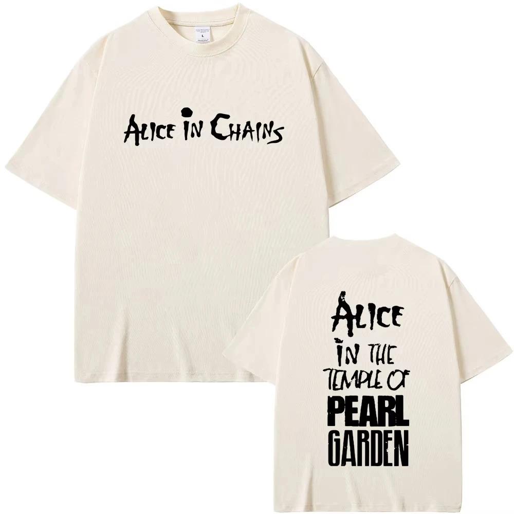 Alice in Chains Rock Band Graphic Print TShirt Unisex Vintage Gothic Punk Hip Hop Oversized Women And Unisex TShirt