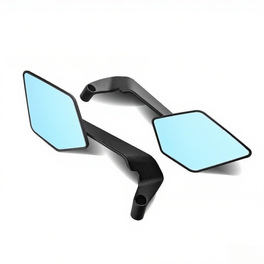 Новые зеркала мотоцикла и электровелосипеда с широким обзором - зеркала-дефлекторы ветра из алюминия с антибликовым покрытием в стиле лезвия