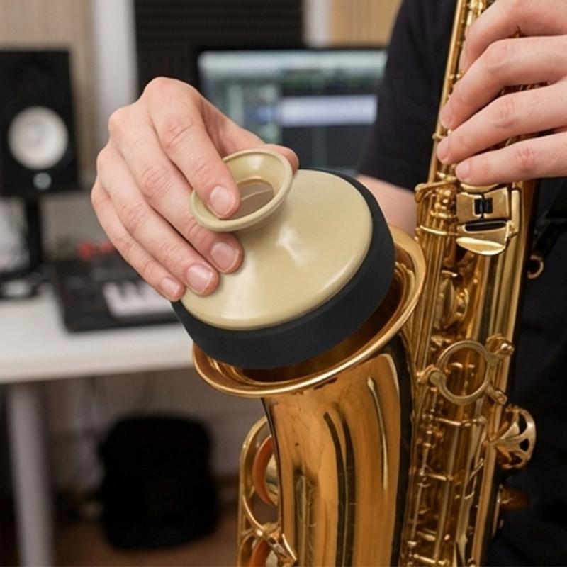 Professional Altos Sax Mute Light Weight Sax Damper Silencers Woodwind Instruments Accessory Easy To Installation