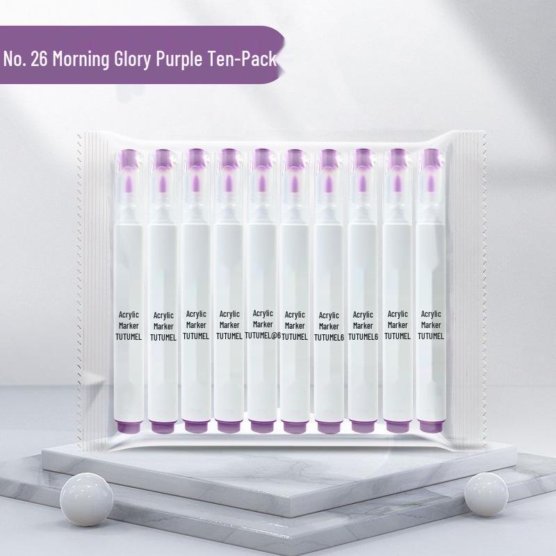 Набор водостойких художественных маркеров одного цвета, 36 штук - Черный, Белый, Красный непрозрачный - Идеально для детского рисования