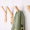 Japanese Style Simple Modern Solid Wood Hook Wall Hanging Decoration Household Towel Key Hook Fitting Room Coat Hooks
