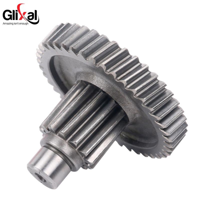 Glixal GY6 125cc 150cc Понижающая шестерня вторичного вала для 4-тактного китайского скутера мопеда квадроцикла багги 152QMI 157QMJ