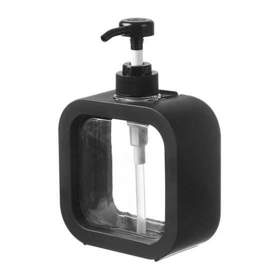 Бутылка для лосьона, герметичная, прозрачный дизайн, дозатор с помпой, широкое горлышко, пластиковая, водонепроницаемая