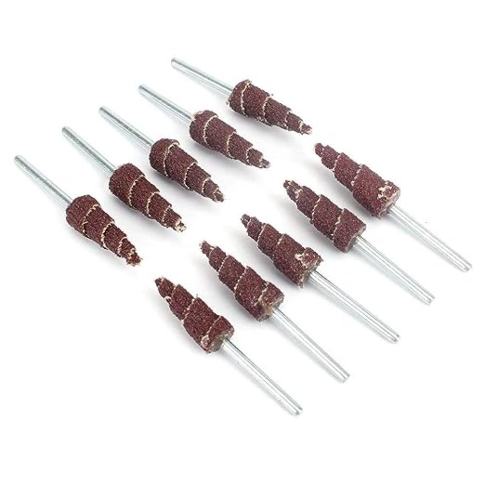 1/20 шт. 3x10 мм наждачная бумага зернистостью 80, острая сетка с хвостовиком 1/8 дюйма, абразивная шлифовка и полировка