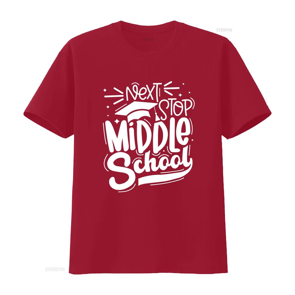 Next Stop Middle School th Grade Graduation Last Day T Shirt vintage Washed homme Comfortable Breathable Unisex fashion