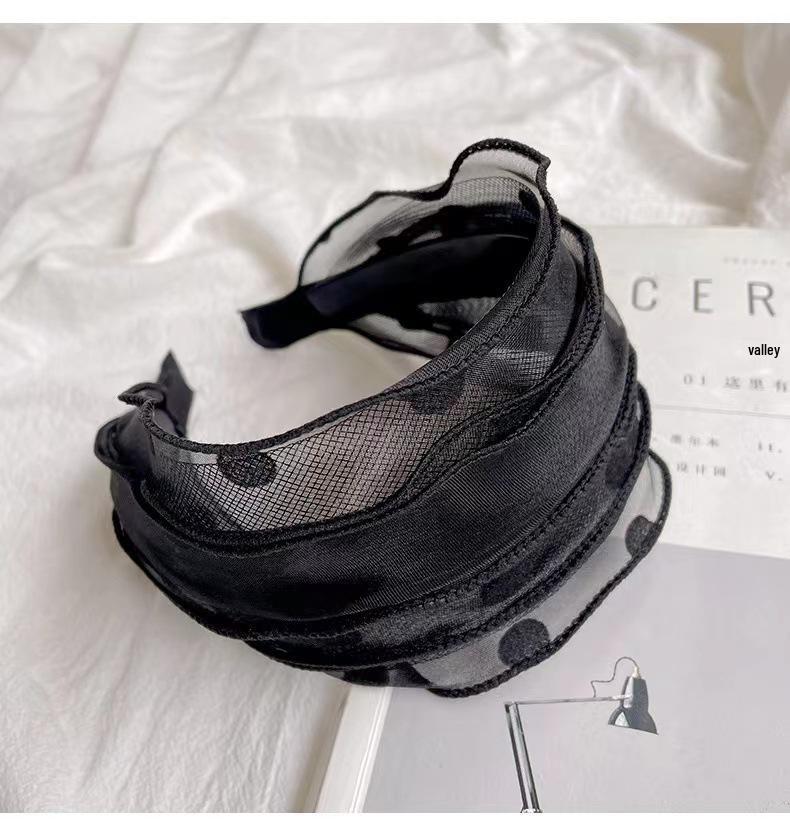 Повязка на голову с широким краем для белых и пушистых волос - Дышащий артефакт для укладки волос для женщин