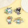 Милый Мягкий Моэ Sanrio Металлический Значок Куроми Значок Мультяшный Комиксный Стиль Аксессуары Брошь