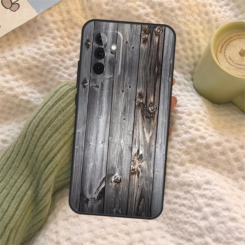 Чехол с текстурой дерева для Samsung Galaxy A06 A26 A16 A56 A36 A05 A22 A32 A52 A54 A34 A14 A55 A15 A53 A33 A35