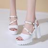 Summer Women High Heels Shoes Platform Sandals Women Pump Shoes Female Party Wedding Heels Open Toe Ladies Sandals