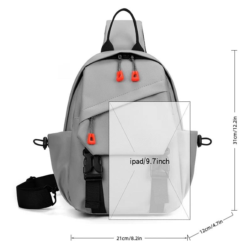 Мужская нагрудная сумка многофункциональная уличная наплечная сумка регулируемый ремень большая вместимость повседневная спортивная для ходьбы сумки кроссбоди