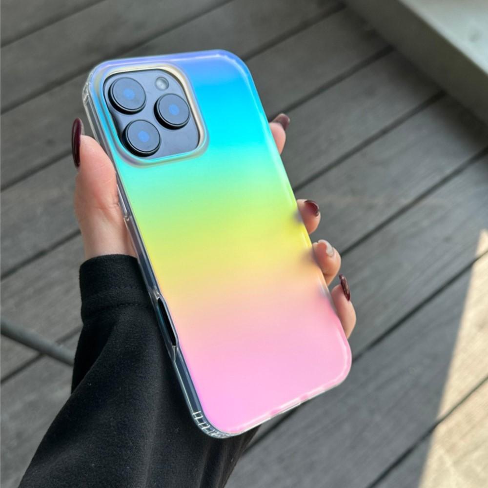 Матовый лазерный градиентный радужный магнитный чехол для For Iphone 17 Air 16 1 14 13 12 11 Pro Max Plus 16E Для противоударного чехла