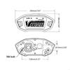 Y5GF Digital Speedometer RPM Motorcycle Speedometer Tachometer Gauges LCDDisplay