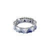 Swarovski Кольцо Millenia Cocktail из хрусталя с треугольной огранкой для женщин, синее 5608527