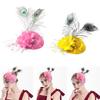 Floral Pillbox Hat Fascinators Hat with Veil 20s Tea Hat for Girls Women Vintage Pillbox Hat Tea Hat Fascinators