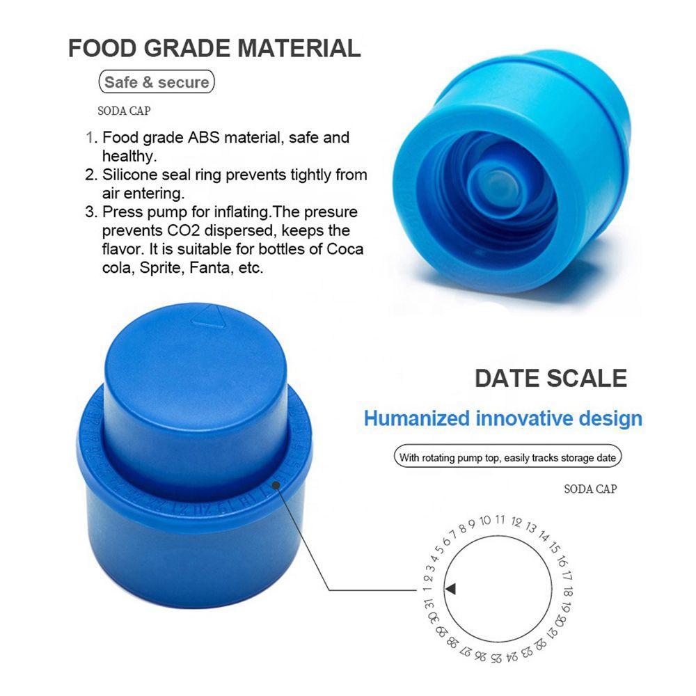 Vacuum Bottle Pump Caps Soda Fizzy Drink Sealer Bottle Top Saver Lid Pressure Cap Stopper