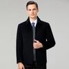 Jacket Men's Autumn and Winter Fashion New Double-sided Woolen Coat Coat Lapel Short Middle-aged Dad Wear