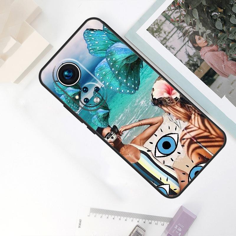 Летний коллаж 'Серф Бичи Блю' Для Honor Magic 7 Lite 6 8 Pro Чехол Для Honor X9d X9a X9b X9c X8c X8b 200 400 50 70 90 Win RT