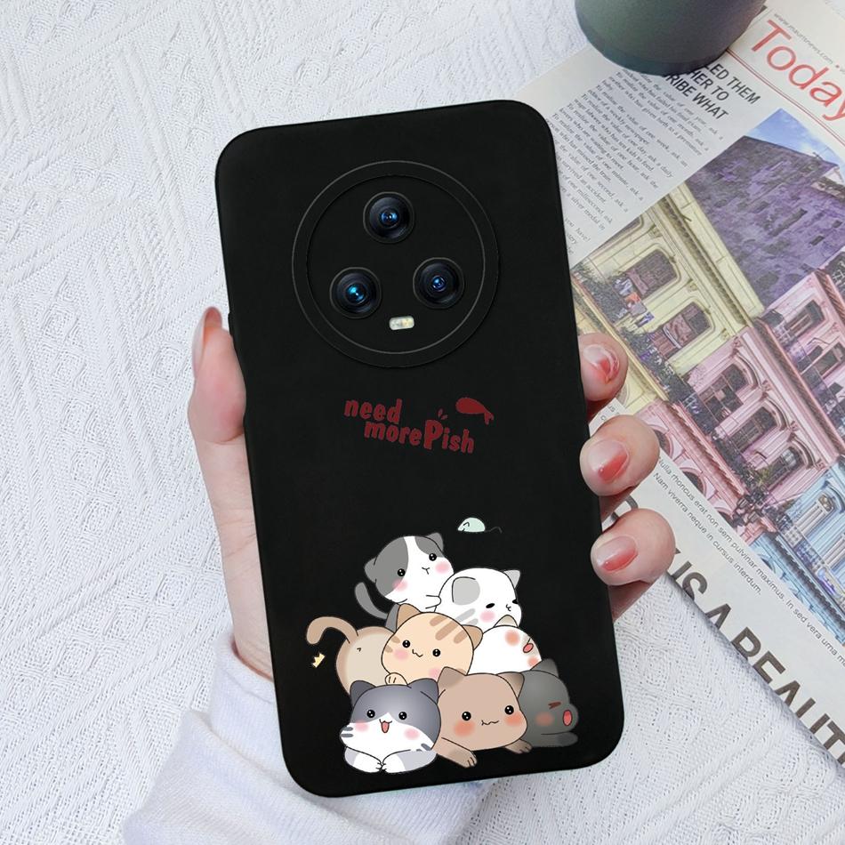Чехол для телефона Honor Magic 5 Pro Модный Противоударный Жидкий Силикон Защита Камеры Чехол-Ракушка Для Huawei Honor Magic5 Pro